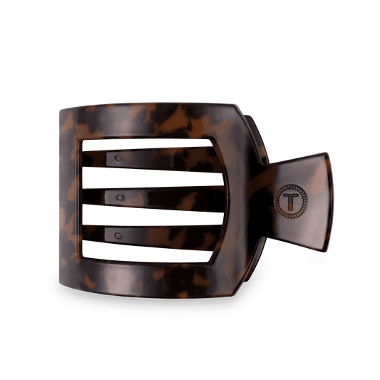 Tortoise Large Flat Square Hair Clip