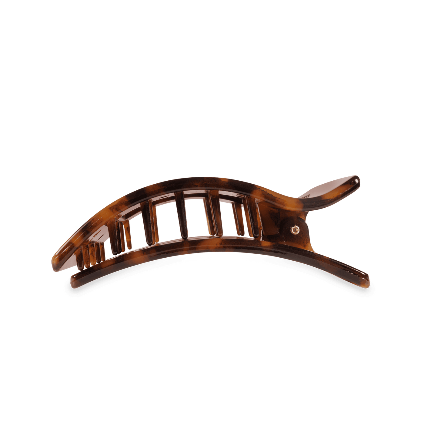Tortoise Medium Flat Rectangle Hair Clip