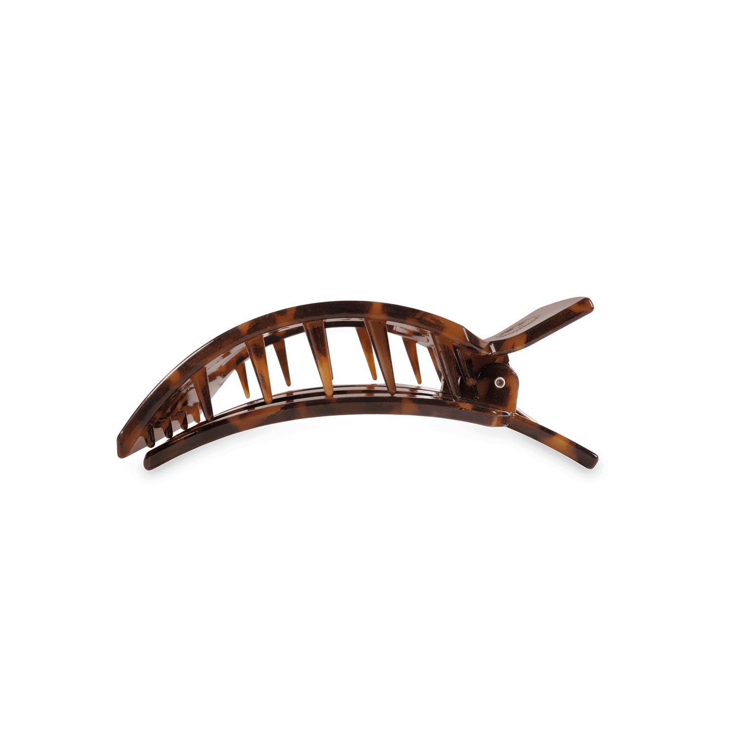 Tortoise Medium Flat Square Hair Clip