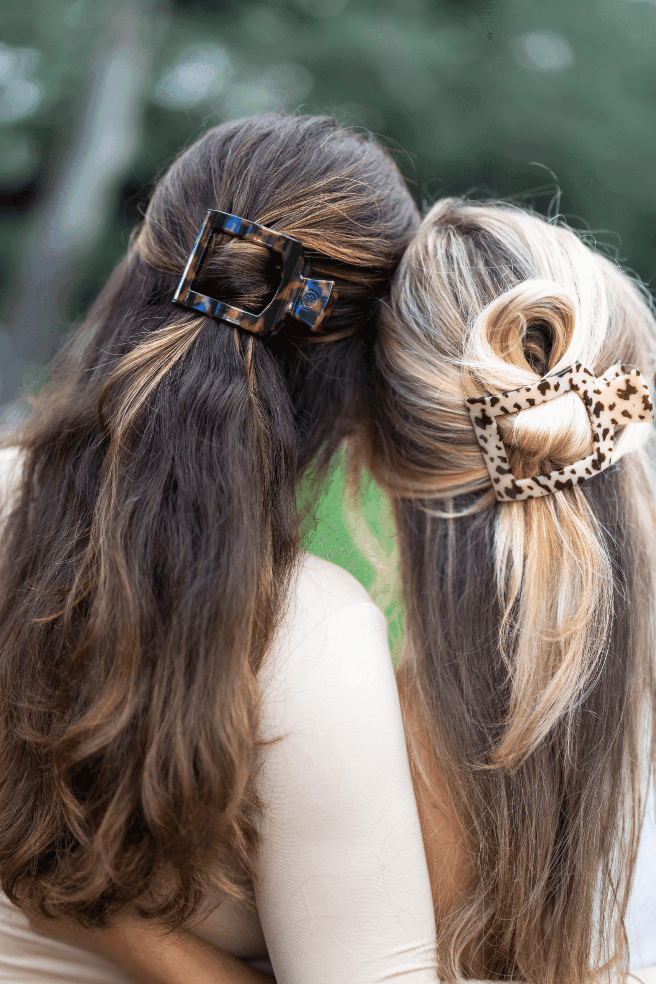 Tortoise Medium Flat Square Hair Clip