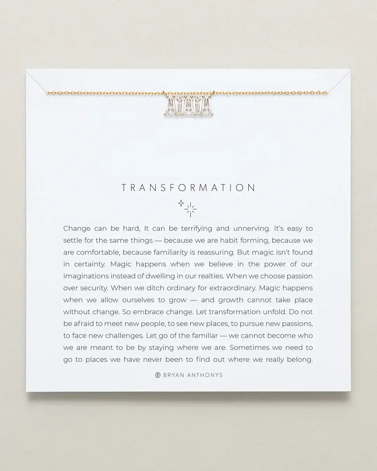 Transformation Baguette Necklace