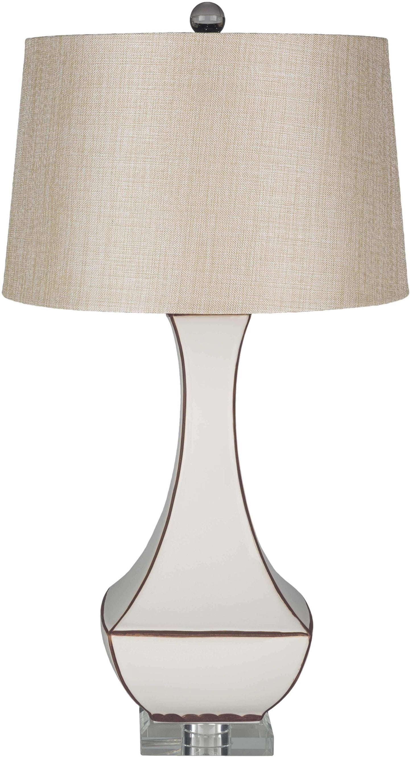 Tuka Tan Ceramic Table Lamp - Clearance