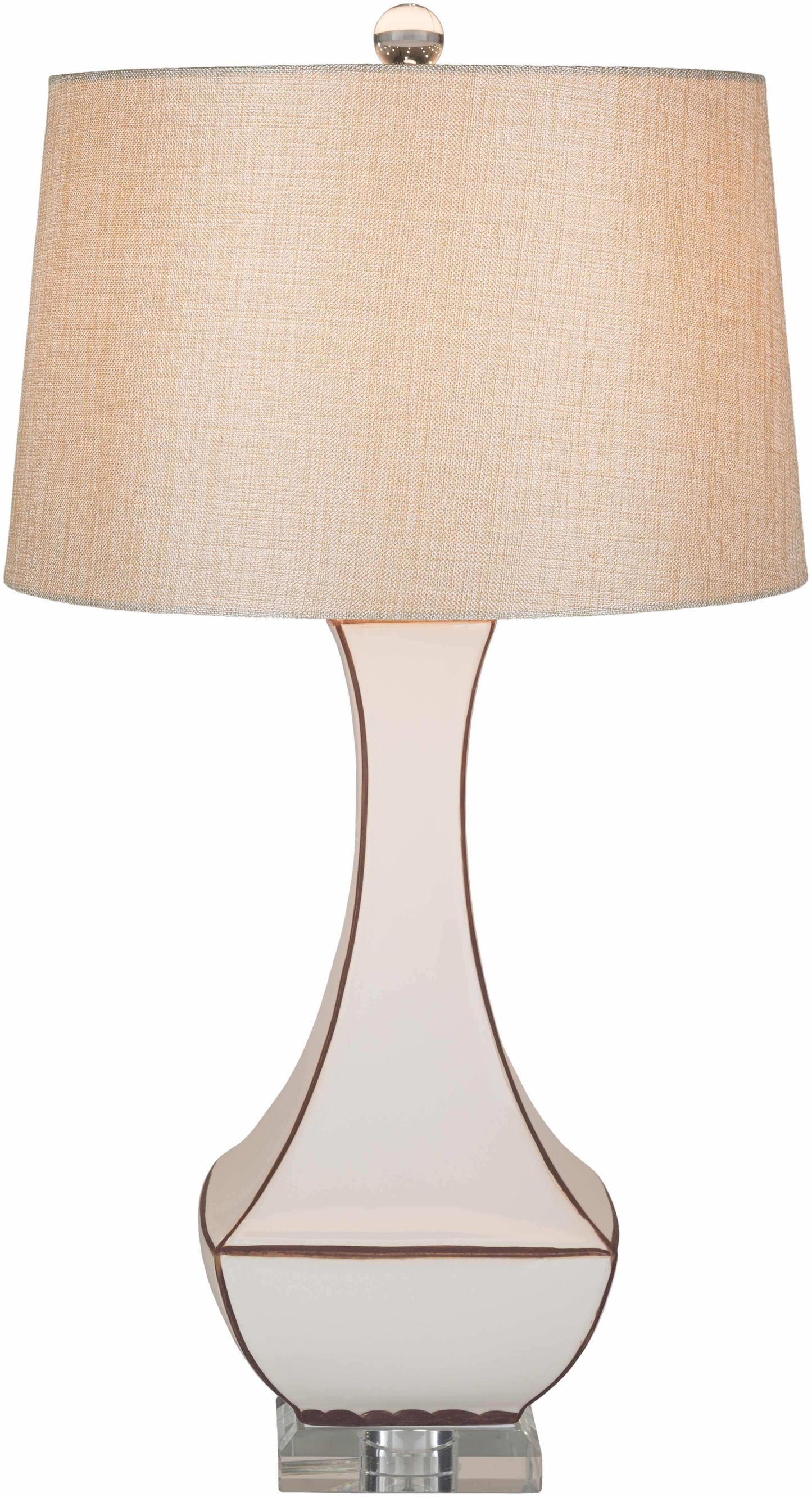 Tuka Tan Ceramic Table Lamp - Clearance