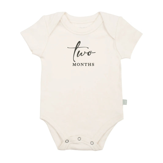 graphic bodysuit | two months milestone charcoal