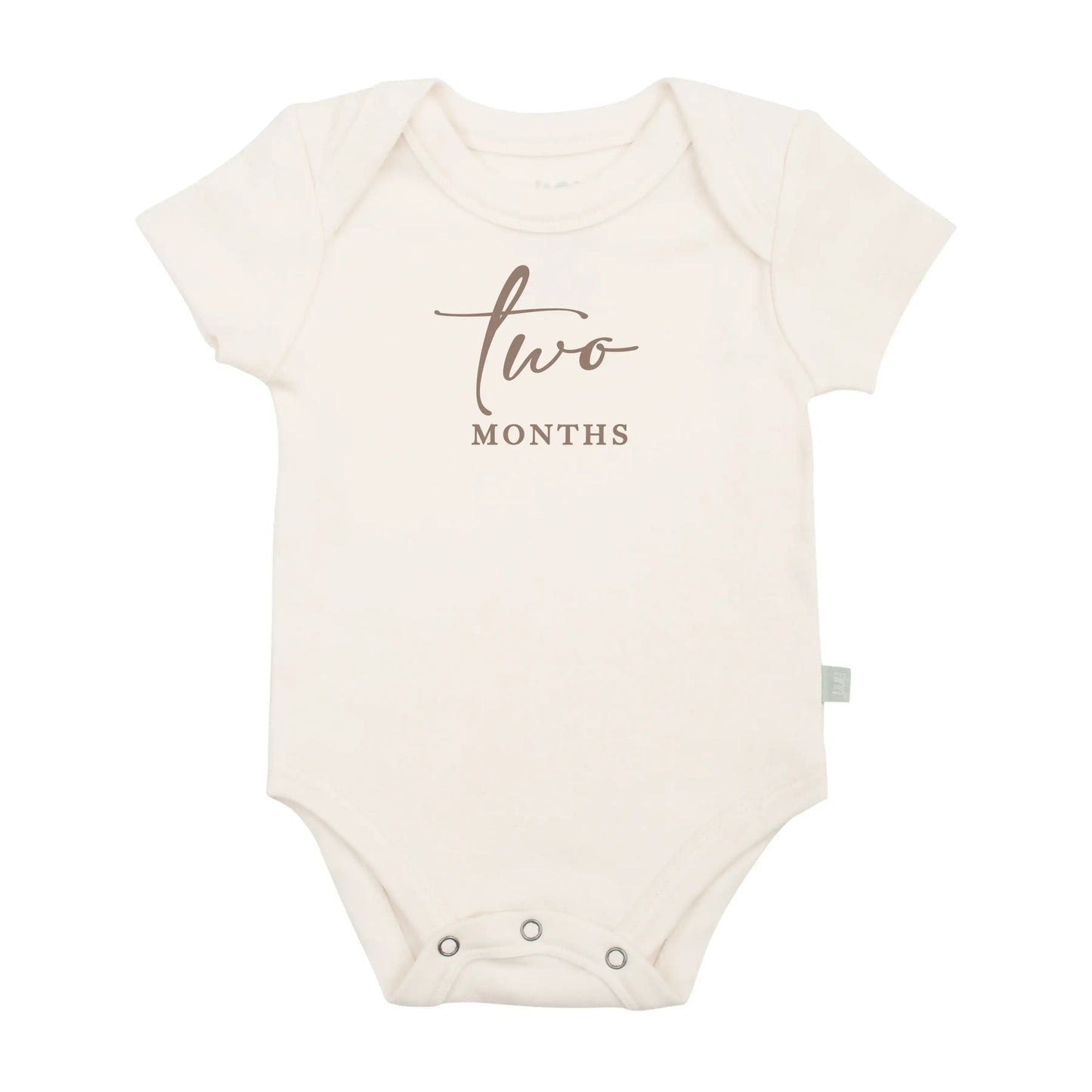 graphic bodysuit | two months milestone taupe