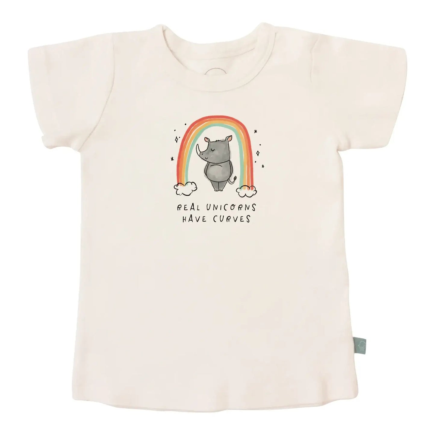 graphic tee | unicorn curves