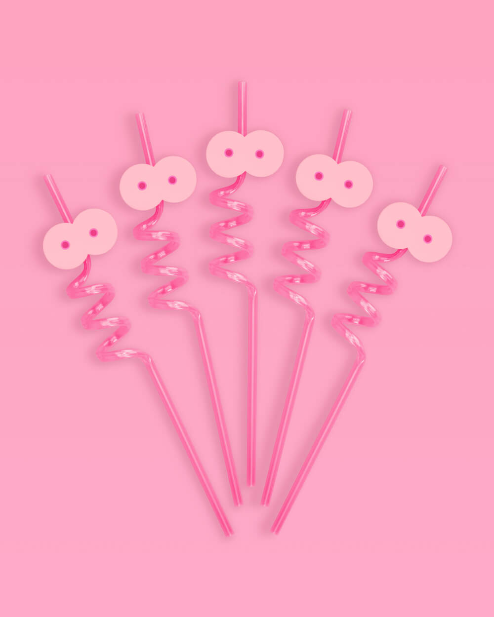 Breast In Show Straws - 8 reusable straws