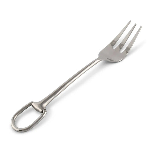 Stirrup Server Fork - Stainless Steel Matte Silver