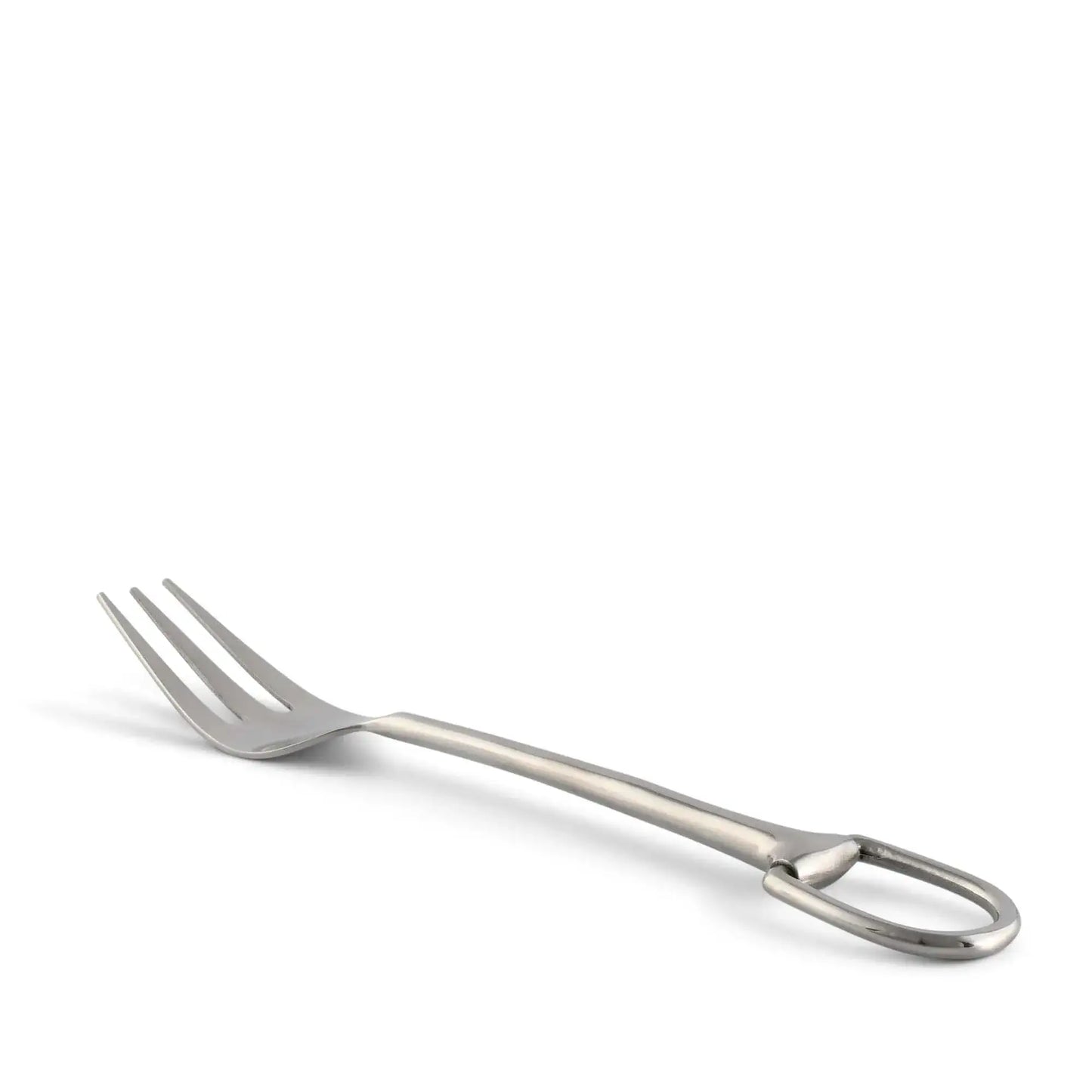 Stirrup Server Fork - Stainless Steel Matte Silver