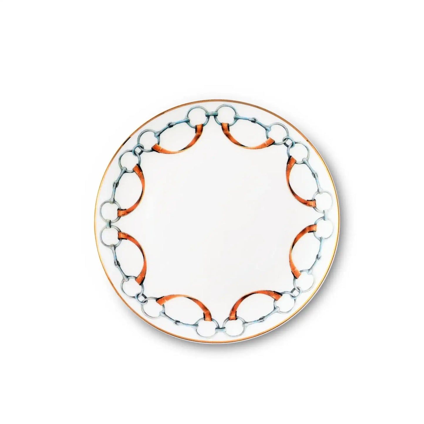 Wellington Bit Pattern Bone China Round Bread Plate