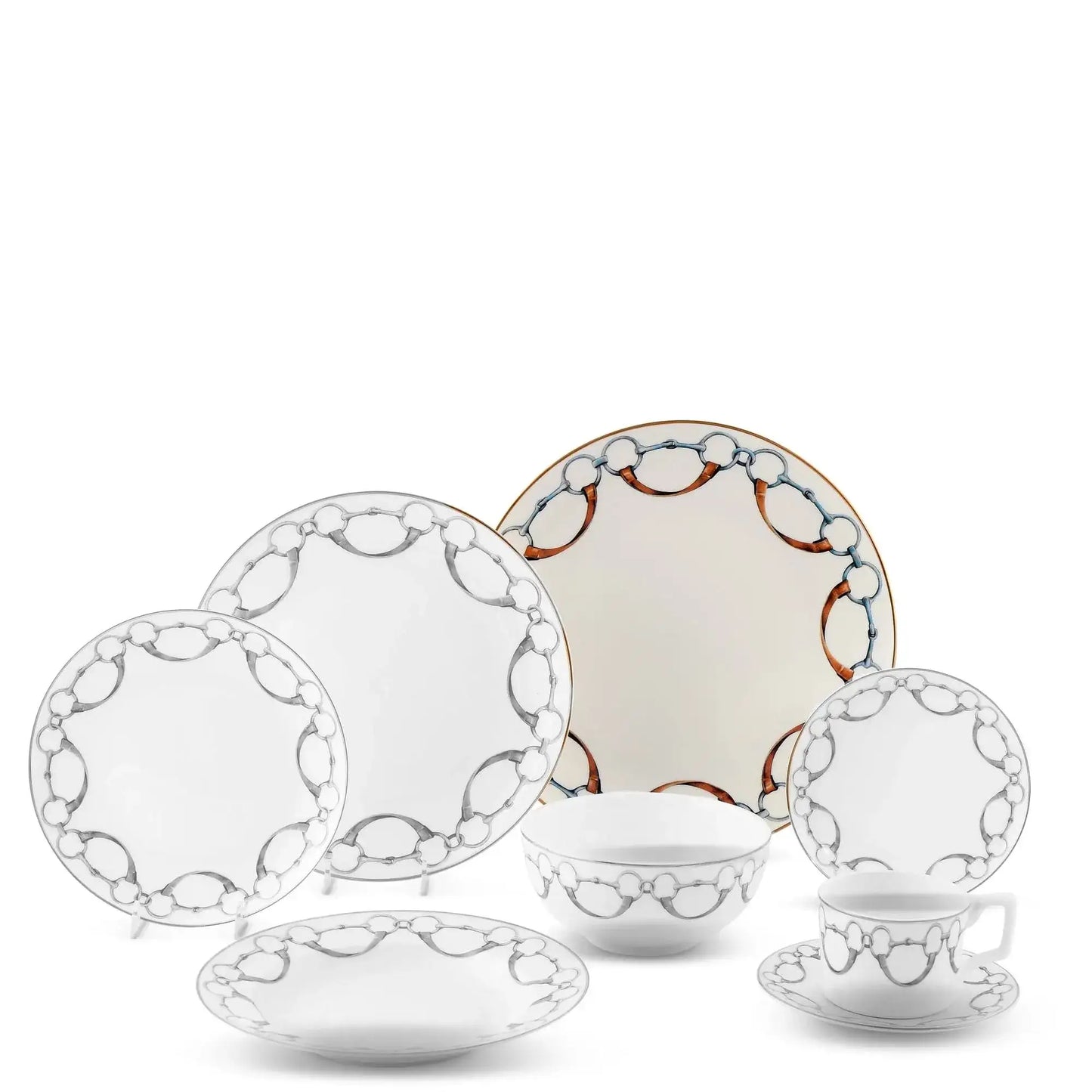 Wellington Bit Pattern Bone China Round Charger Plate