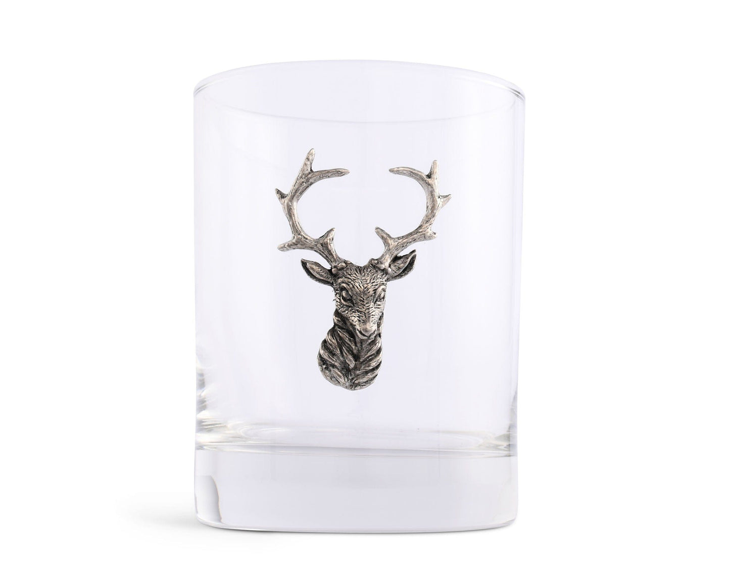 Elk Head Double Old Fashion Bar Glass