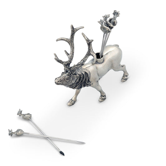 Elk Pewter Cheese Pick Set