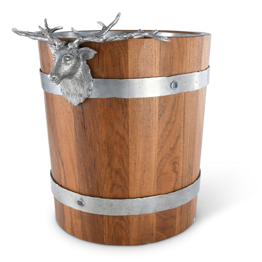 Elk Wood Pail Ice Bucket