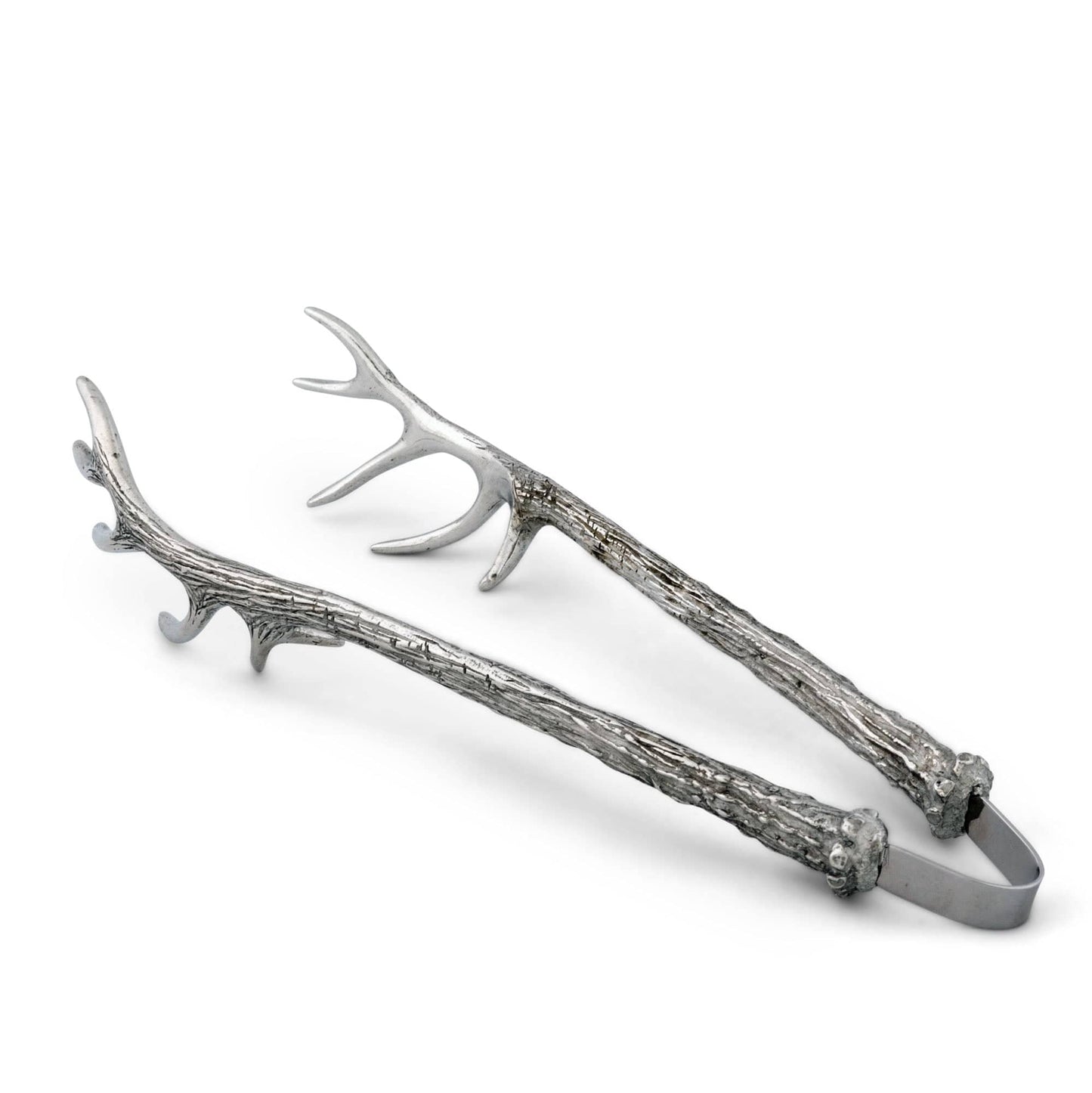 Pewter Antler Pattern Ice / Bread Tongs
