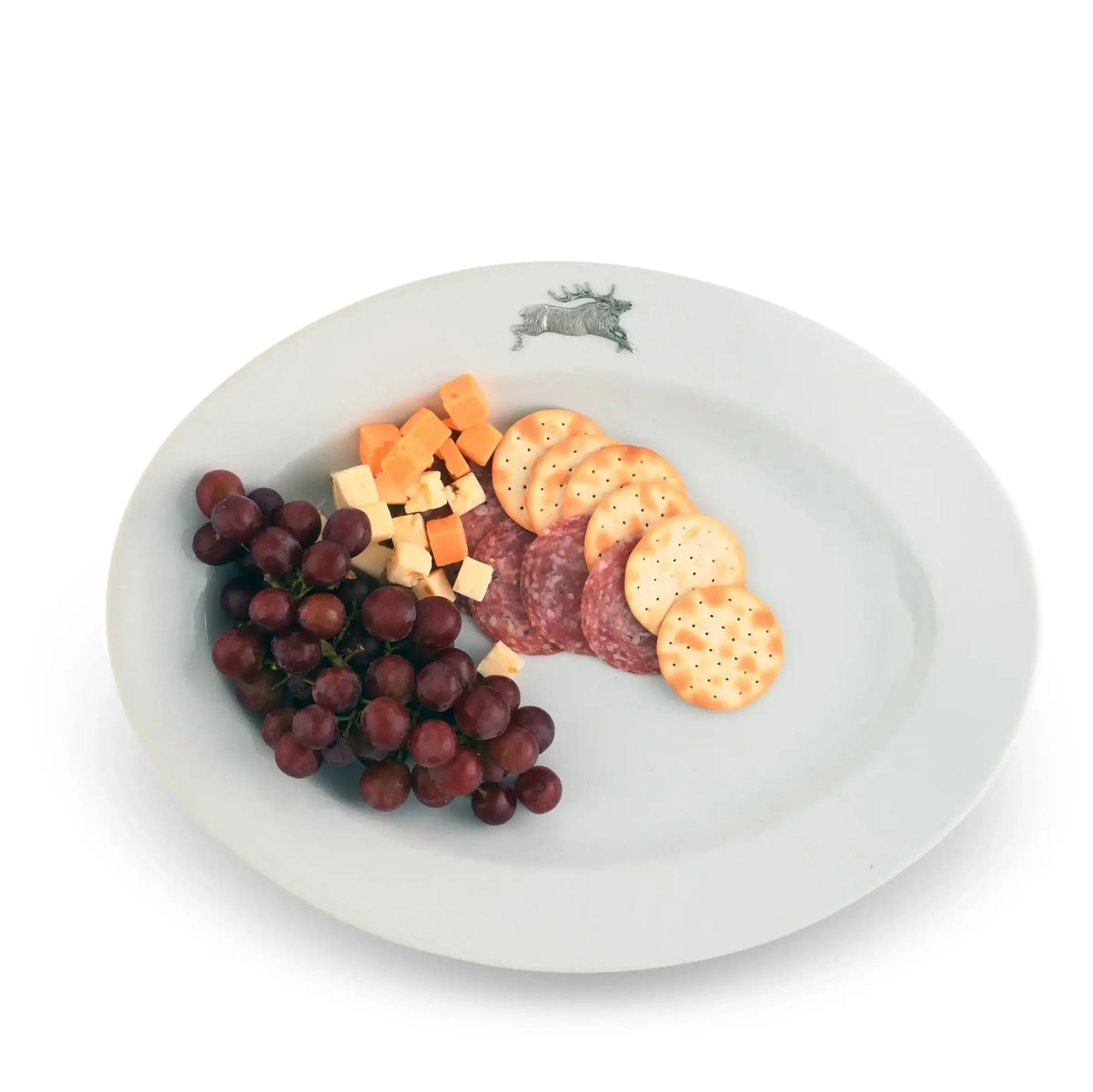 Running Elk Stoneware Serving Tray