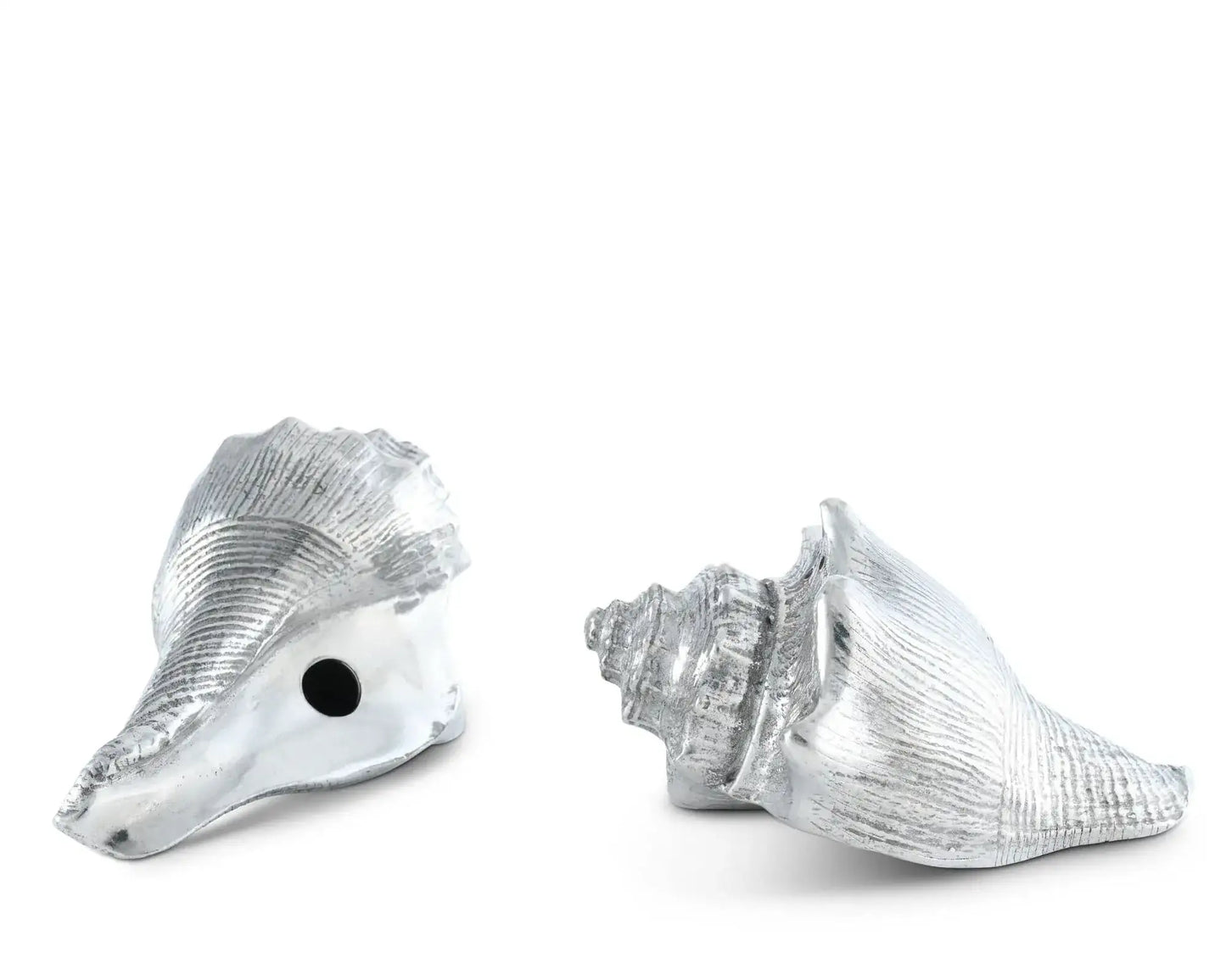Pewter Conch Shells Salt & Pepper Set