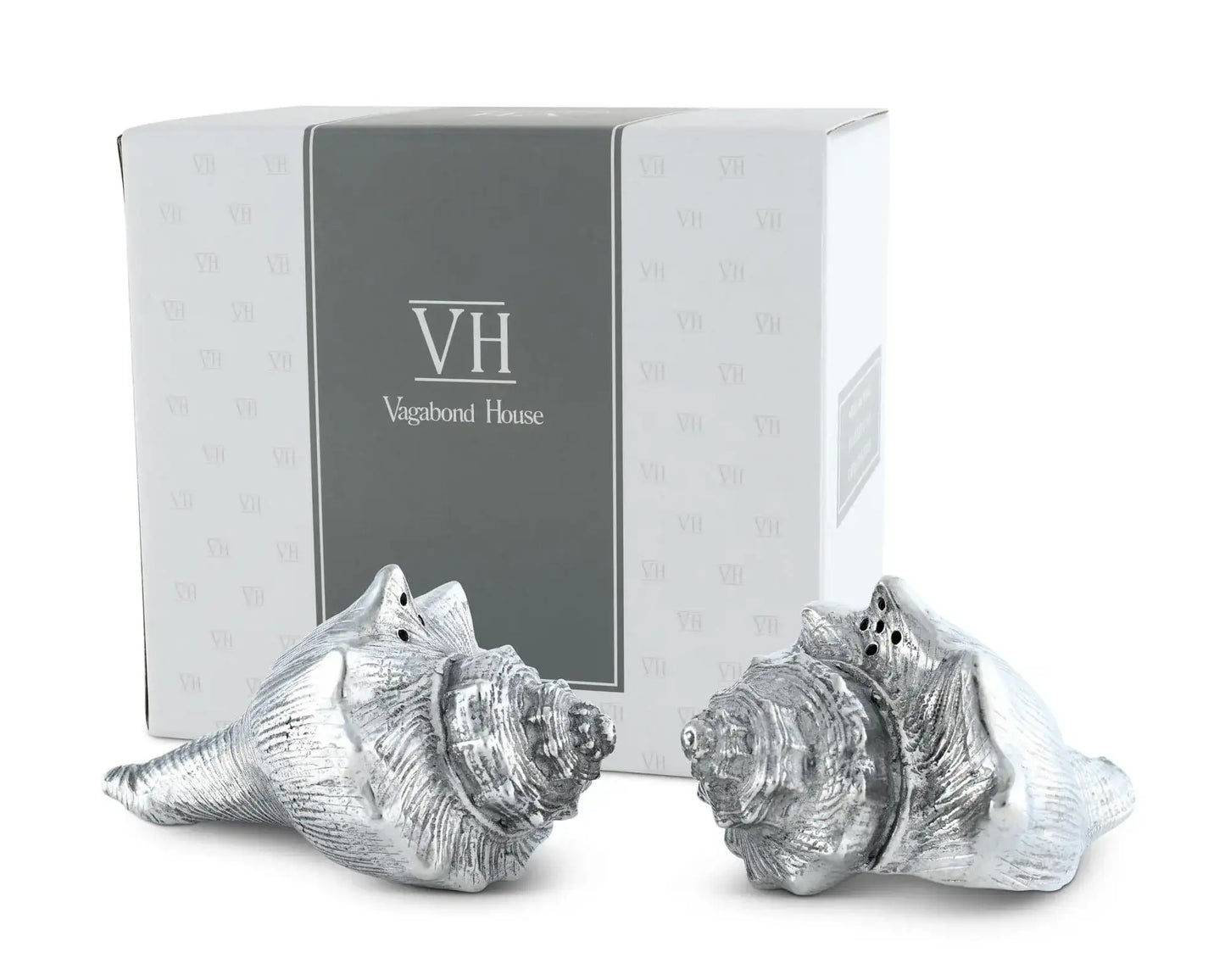 Pewter Conch Shells Salt & Pepper Set