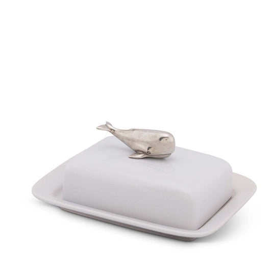 Whale Stoneware Butter dish
