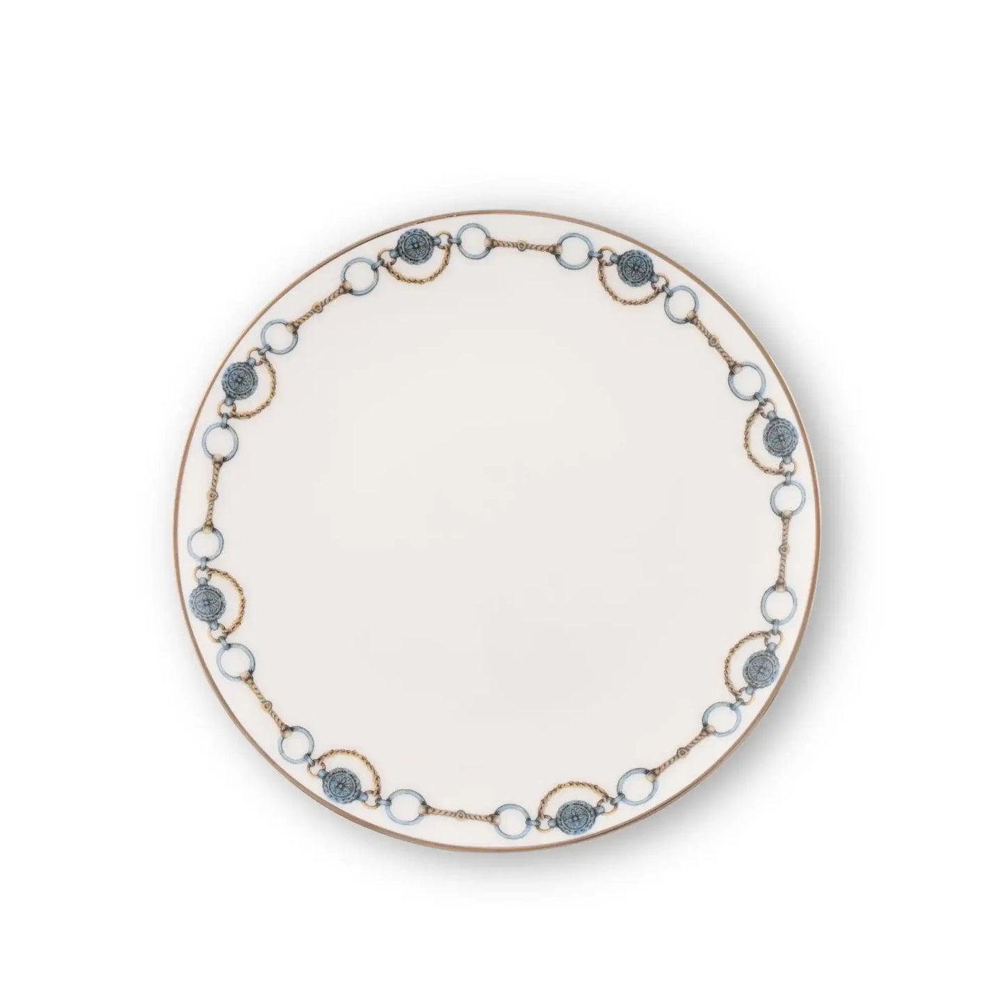 Amarillo Concho Pattern Bone China Round Bread Plate