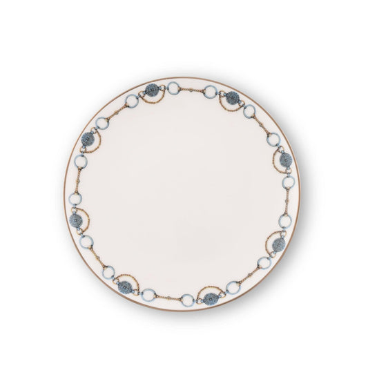 Amarillo Concho Pattern Bone China Round Bread Plate