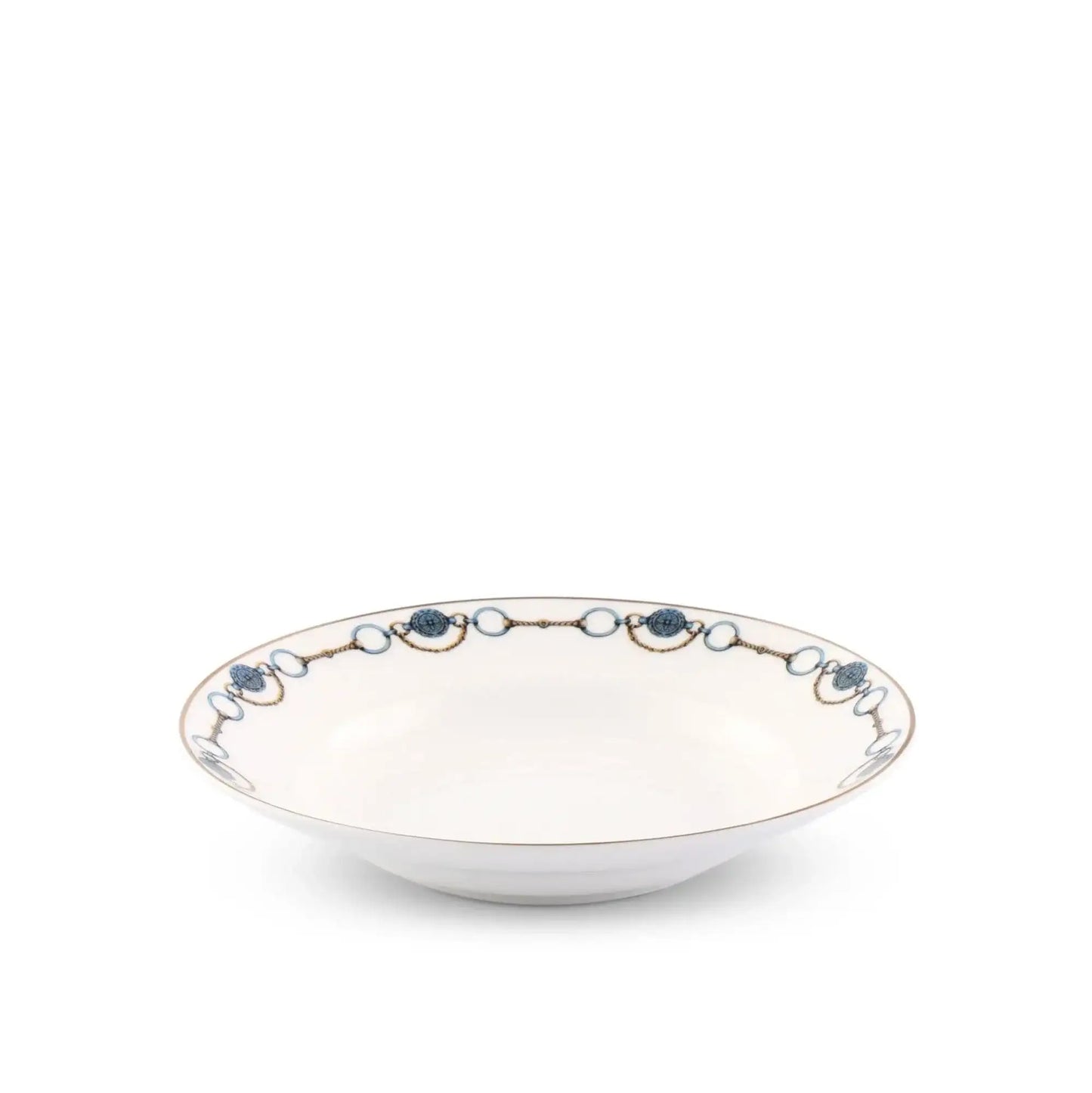 Amarillo Concho Pattern Bone China Soup Plate