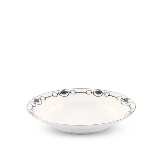Amarillo Concho Pattern Bone China Soup Plate