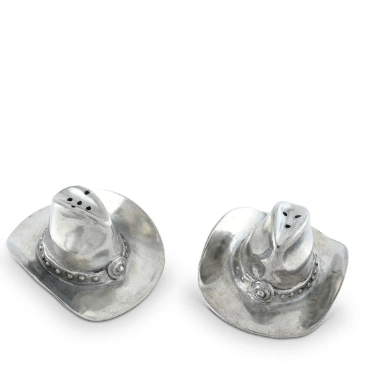 Pewter Cowboy Hat Salt & Pepper Set