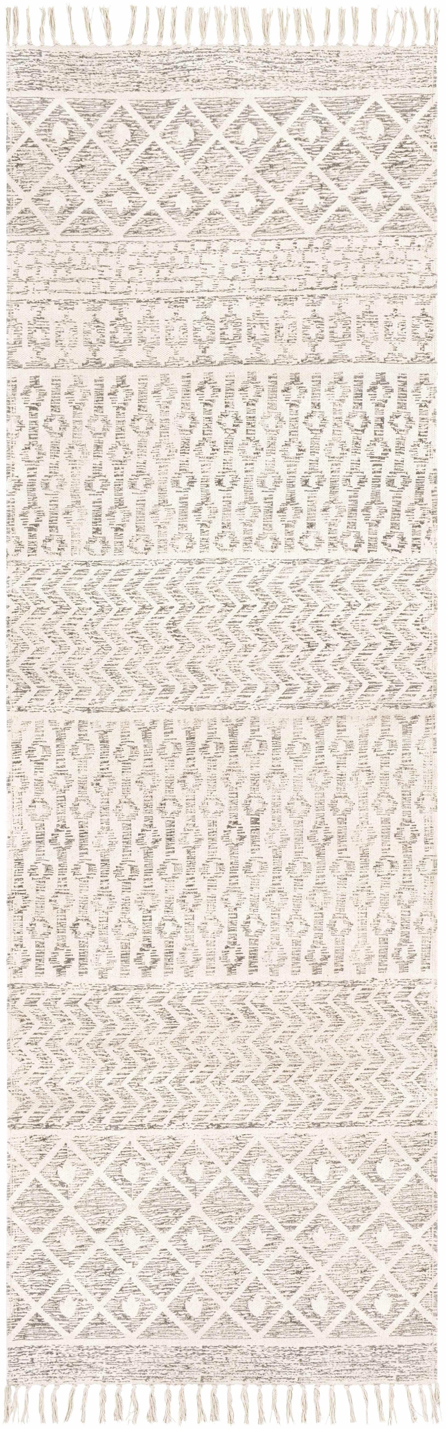 Valyermo Beige Hand Woven Cotton Rug - Clearance