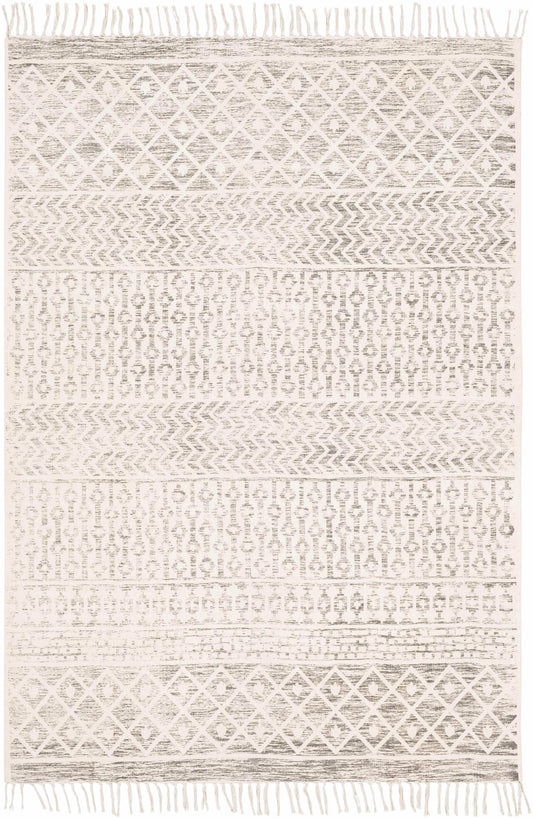 Valyermo Beige Hand Woven Cotton Rug - Clearance