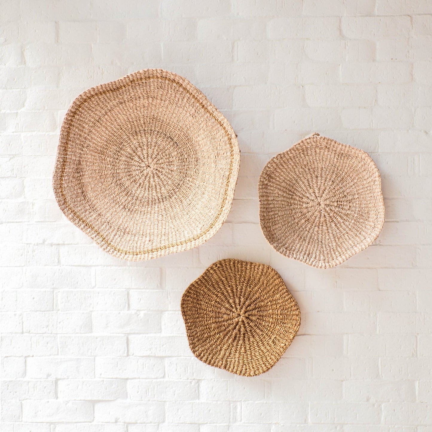 Scallop Wall Baskets, Medium - Wall Baskets | LIKHÂ