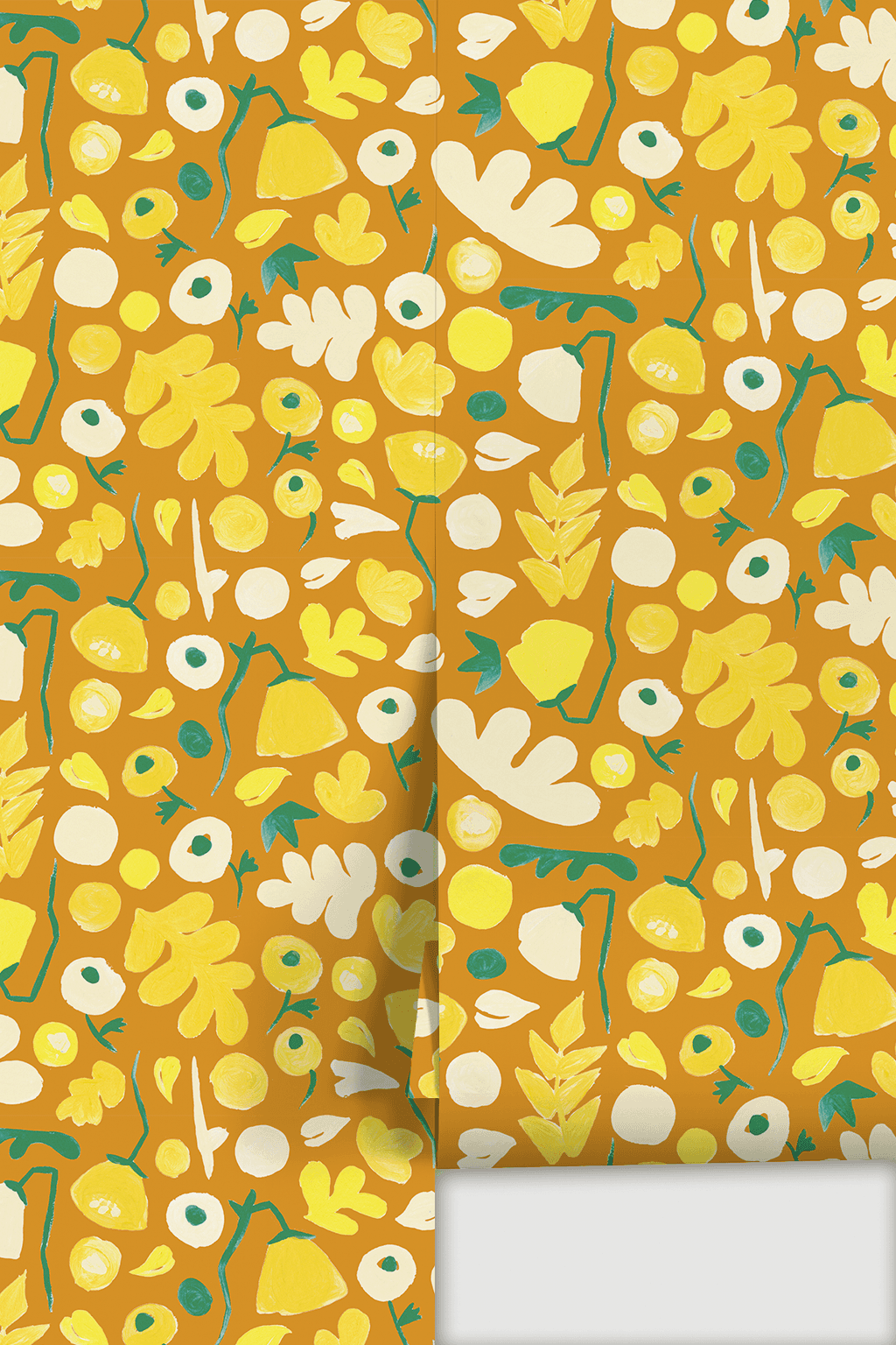 Henri Floral Wallpaper, marigold