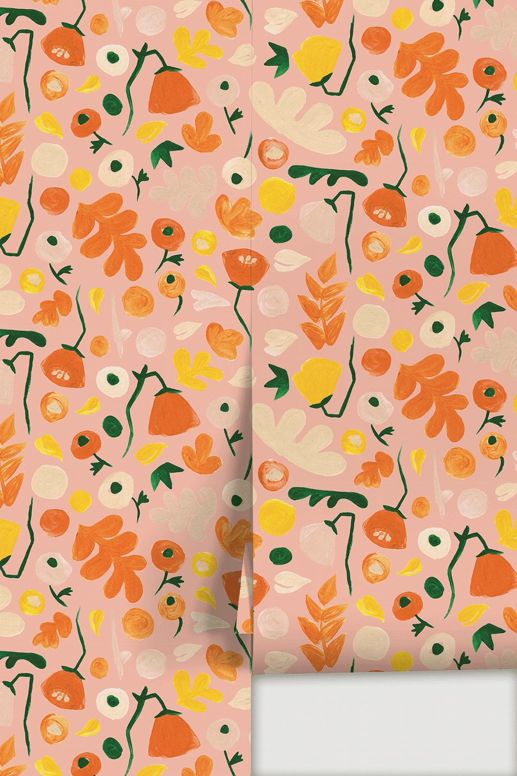 Henri Floral Wallpaper, pink