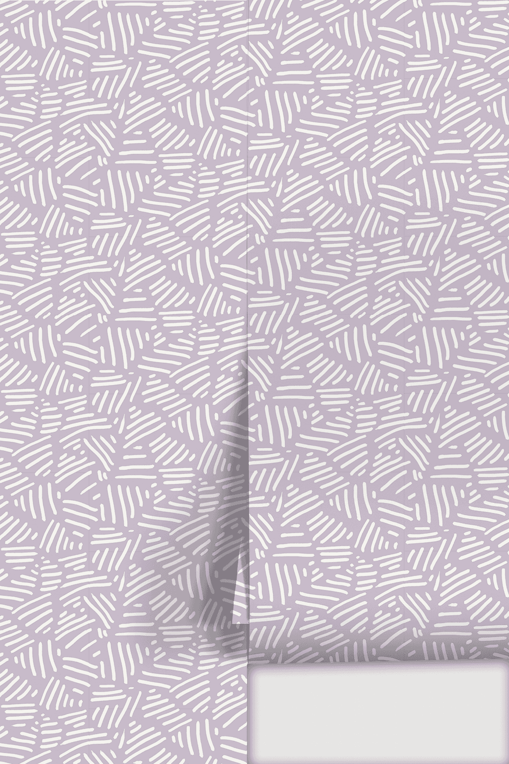 Simple Stripes Wallpaper, lavender and white