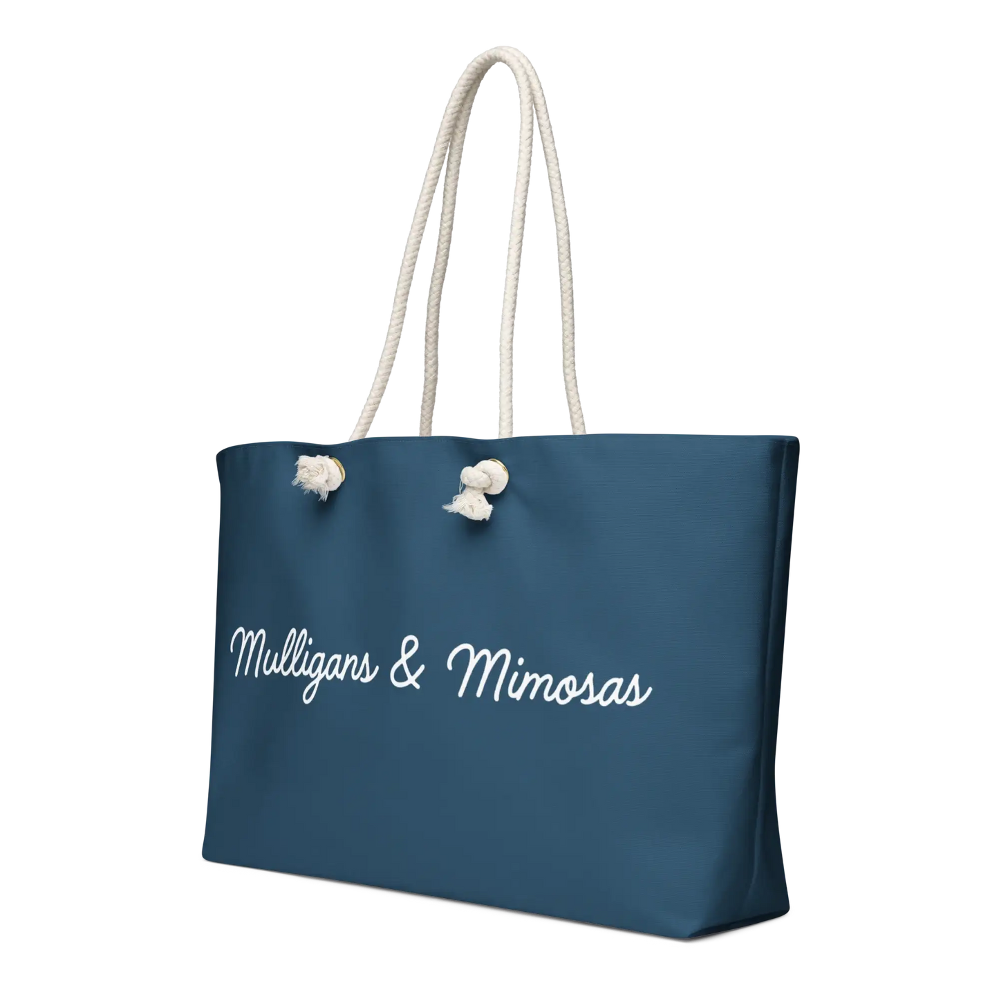 Mulligans & Mimosas Blue Golf Tote Bag