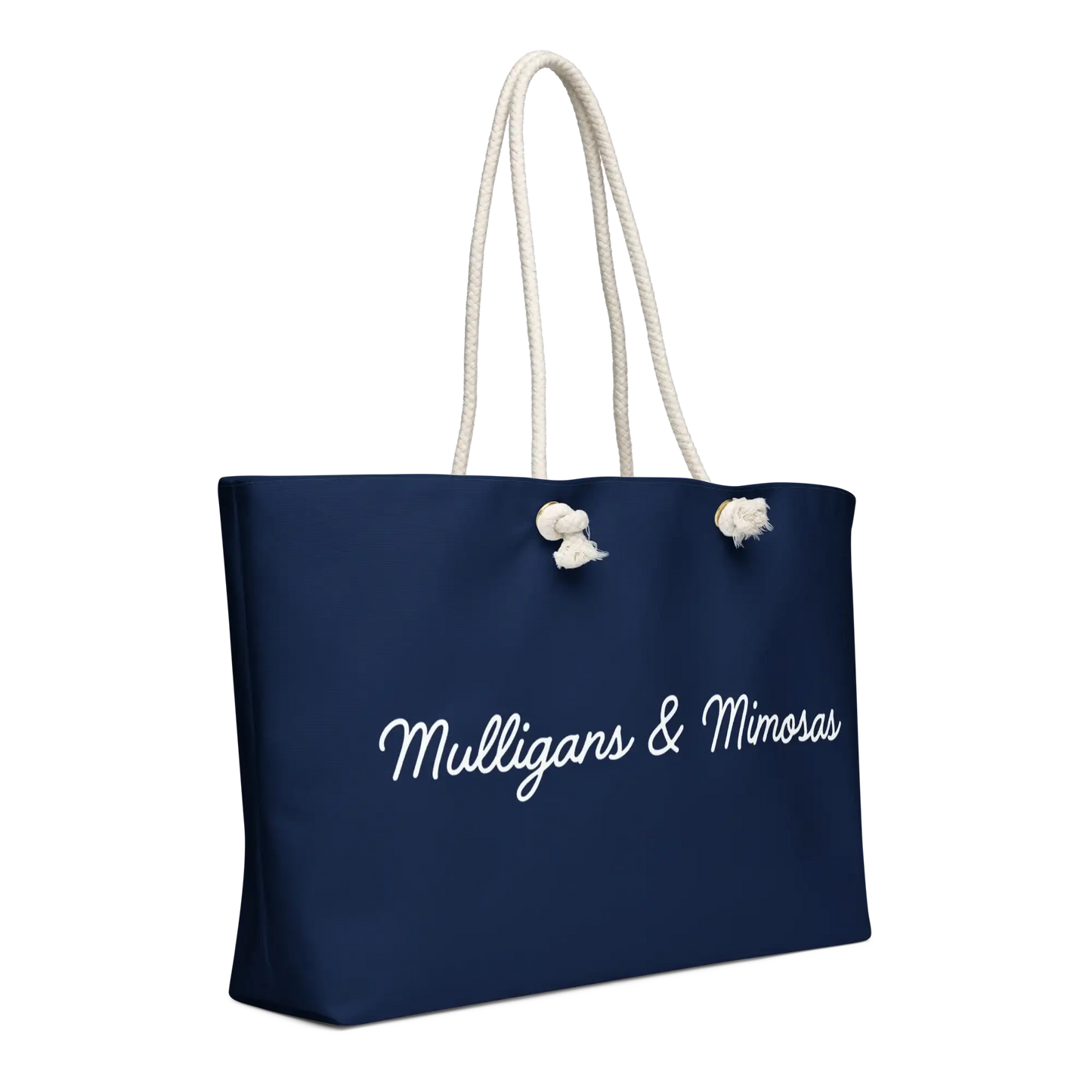 Mulligans & Mimosas Navy Golf Tote Bag