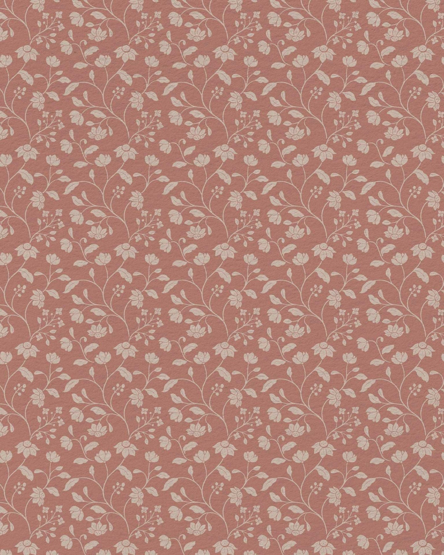 Wild Geranium Wallpaper in Blush Rose