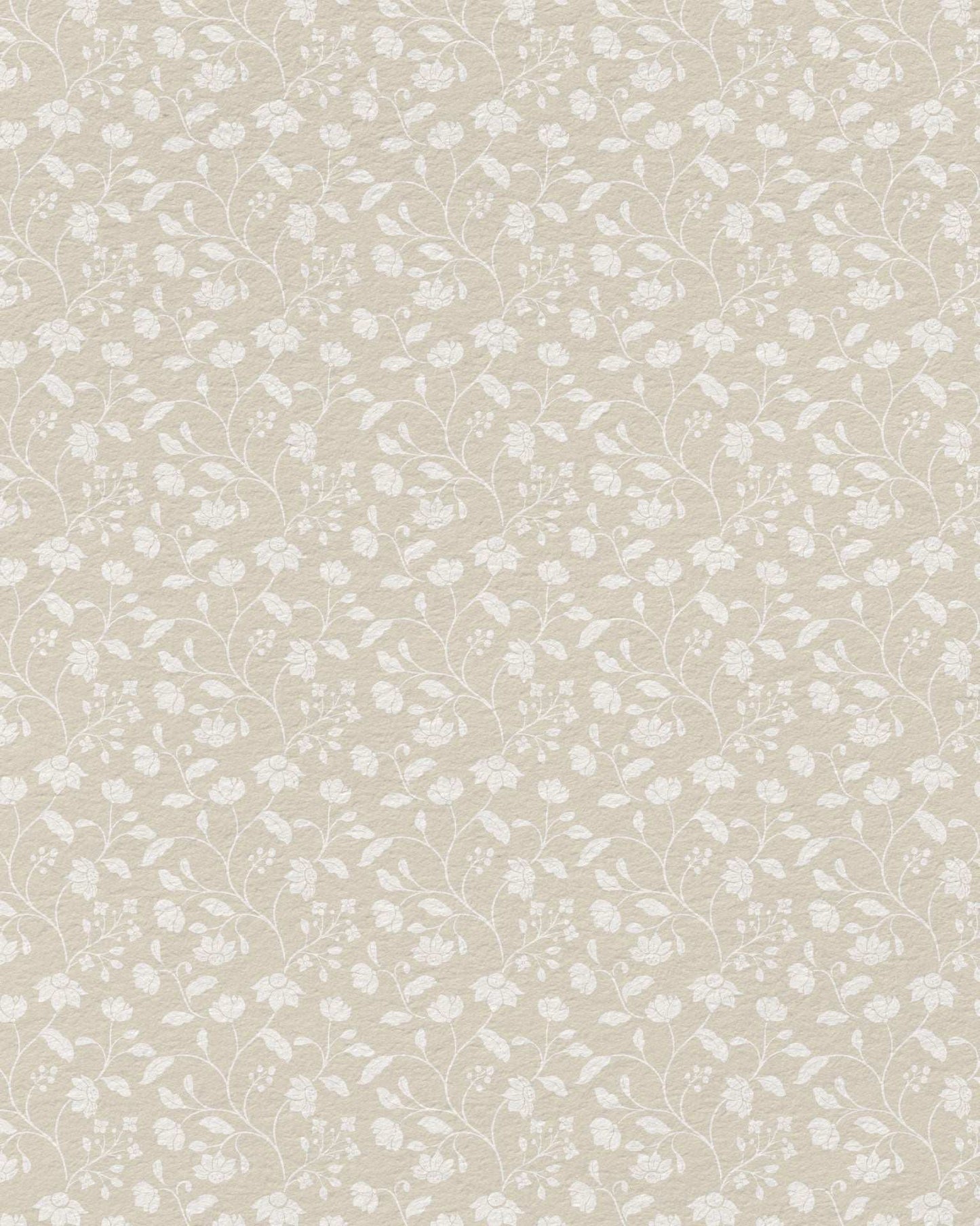 Wild Geranium Wallpaper in Linen Wash