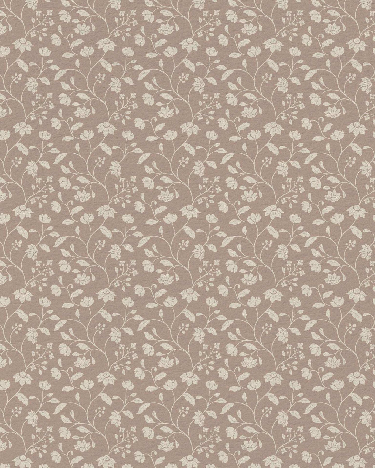 Wild Geranium Wallpaper in Mauve Clay