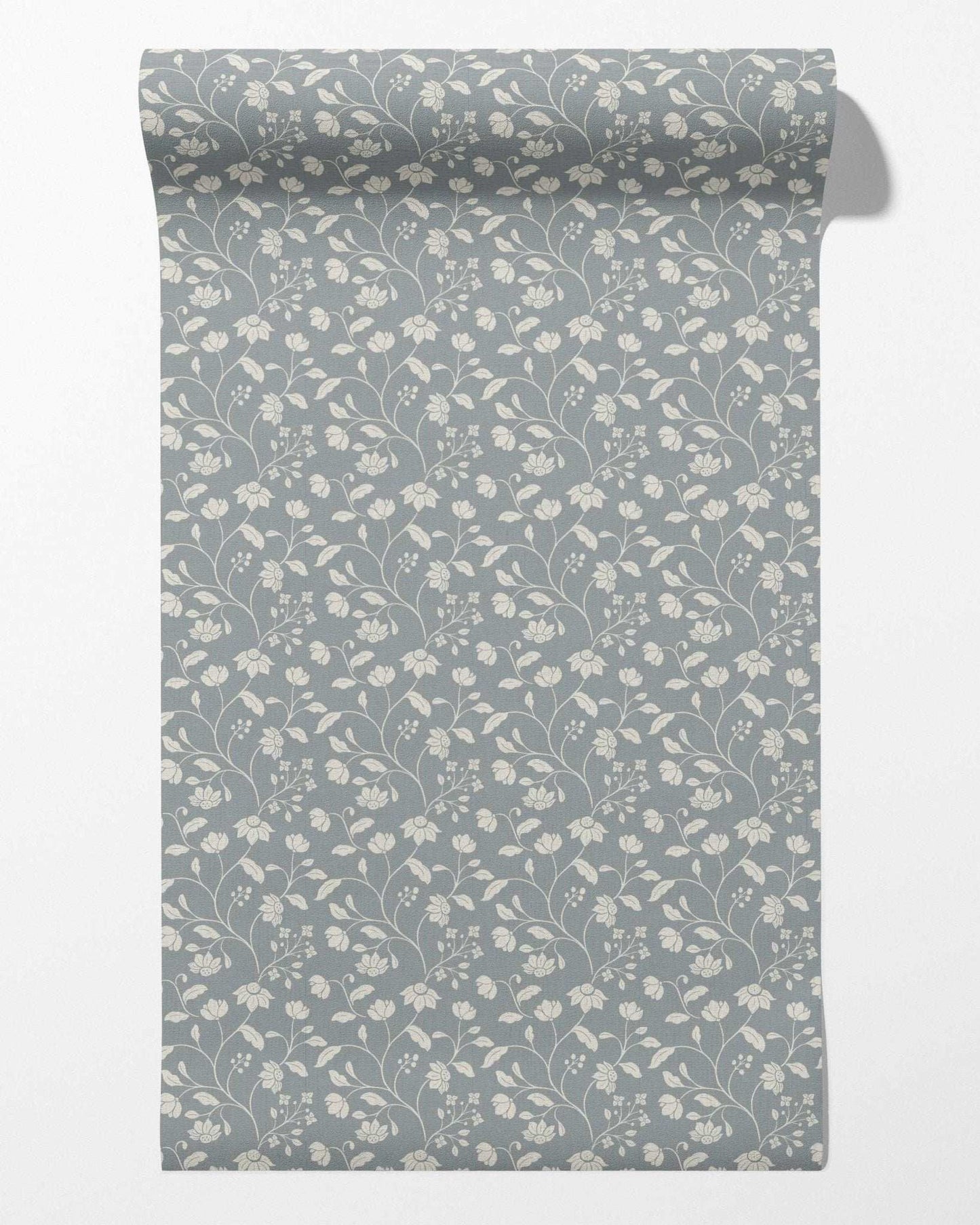 Wild Geranium Wallpaper in Slate Dust