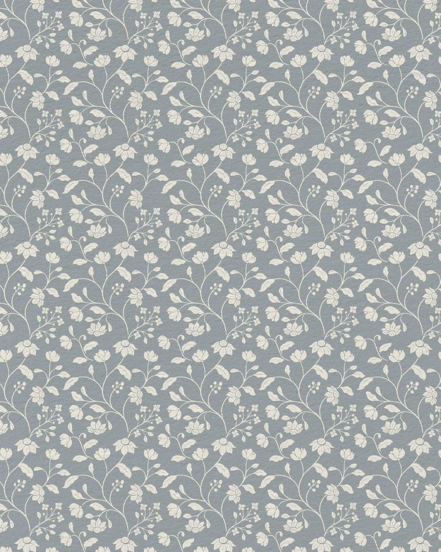 Wild Geranium Wallpaper in Slate Dust