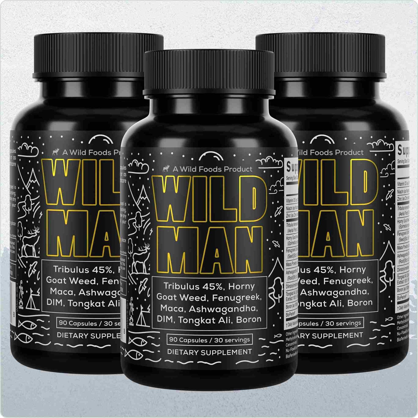 Wild Man Herbal Stack – Male Hormone Balance & Performance