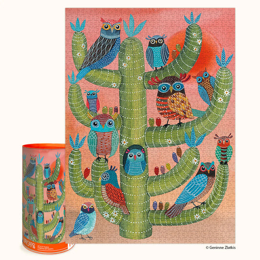 Saguaro Owls | 1000 Piece Puzzle