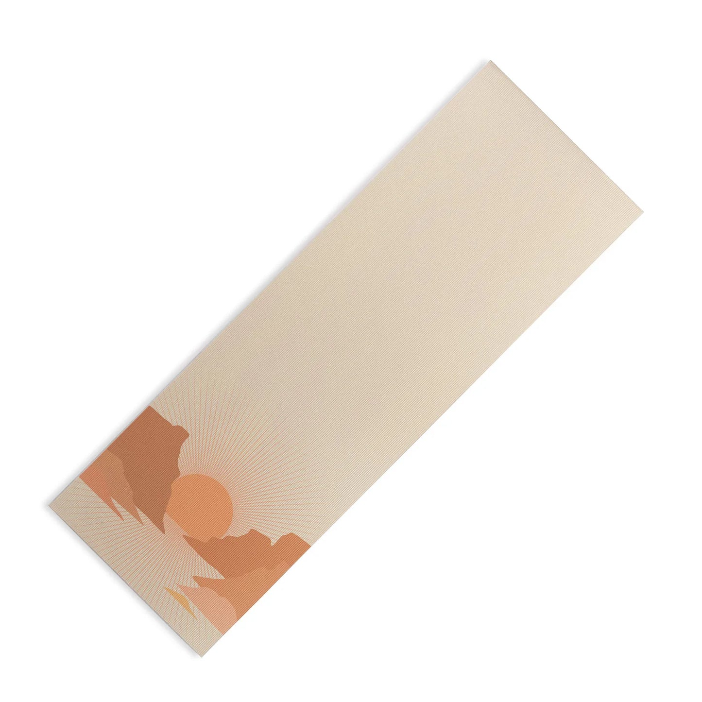 Valley Sunset Coral Yoga Mat