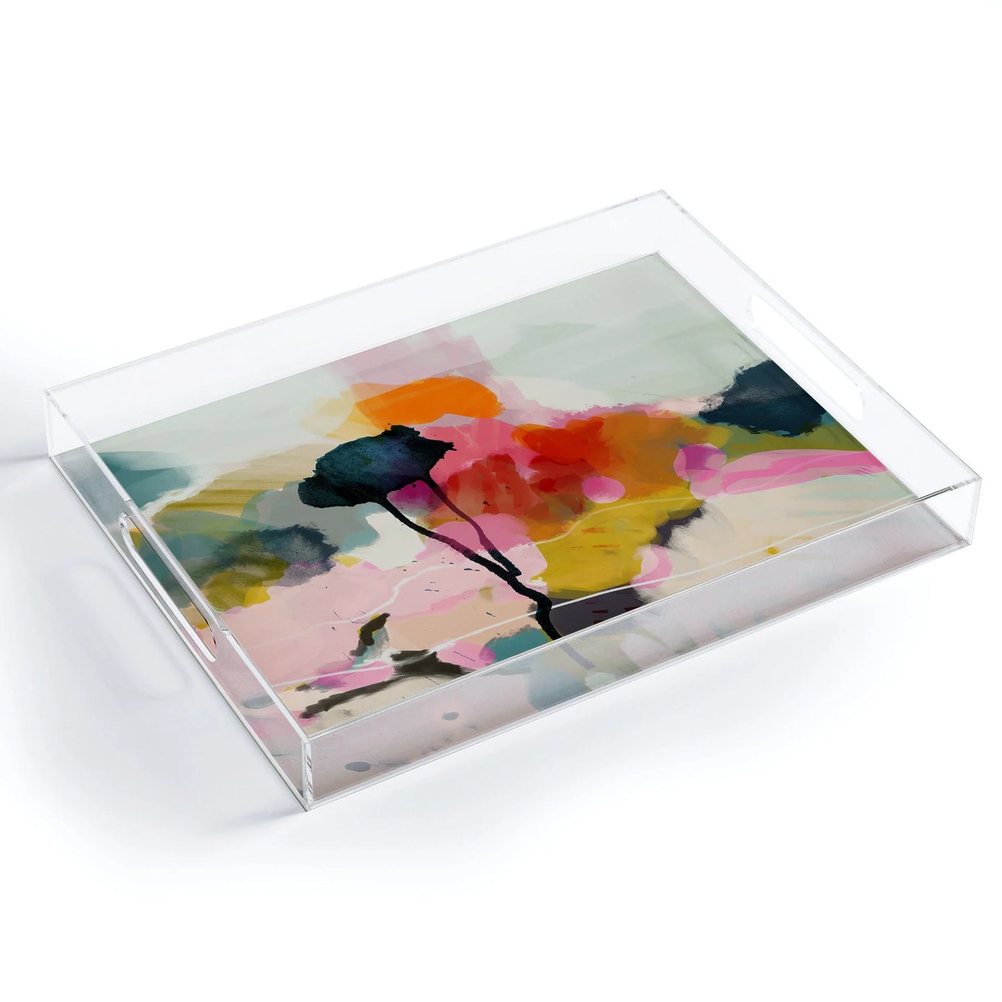 Paysage Acrylic Tray - Medium w/Handles