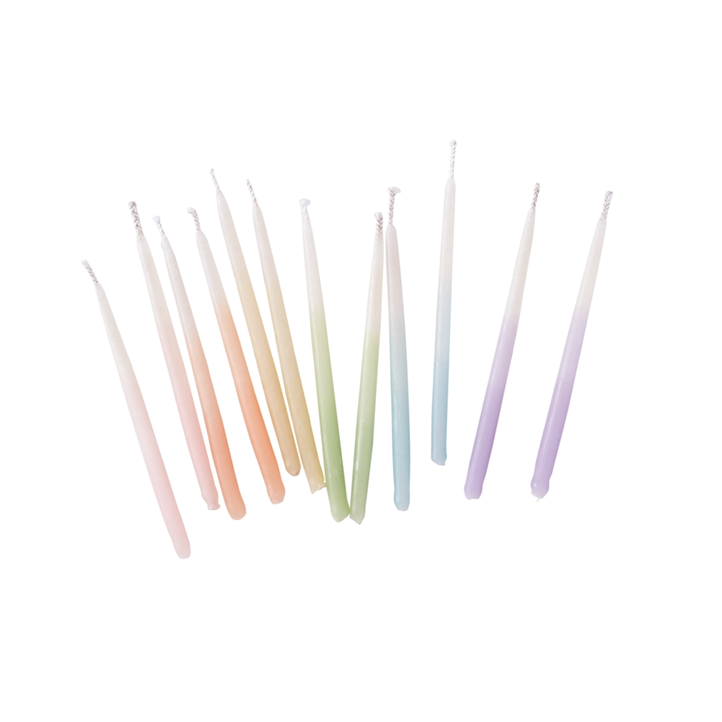 SALE - Assorted Ombre Beeswax Birthday Candles