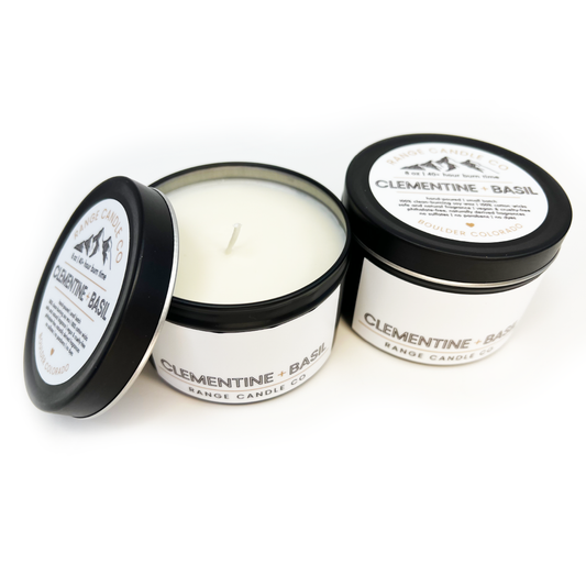 Clementine + Basil Soy Candle