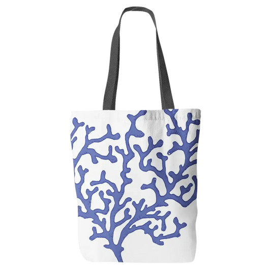 Deep Blue Coral Tote Bag