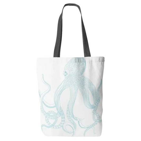 Island Blue Octopus Tote Bag