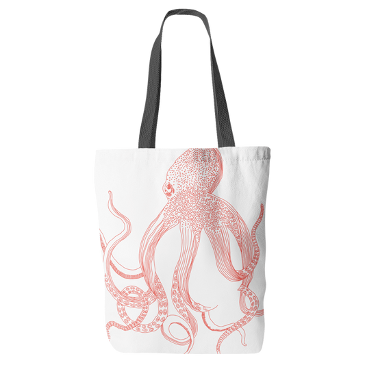 Sunset Octopus Tote Bag